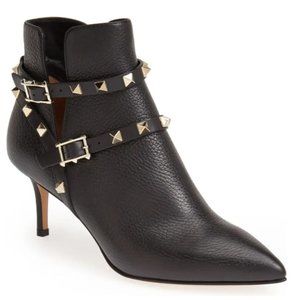 Valentino Rockstud Calf Skin Boots